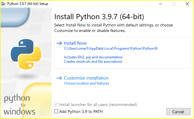 Python Kurulumu Tamamı